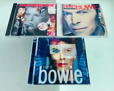 3 David Bowie Music CD’s
