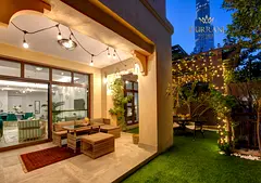 Unique Garden Apartment | Full Burj Khalifa View | Luxury Managed Stay