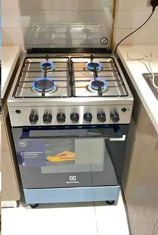 Model Electrolux 4 Burner Full Gas Cooker Range Size 60cm