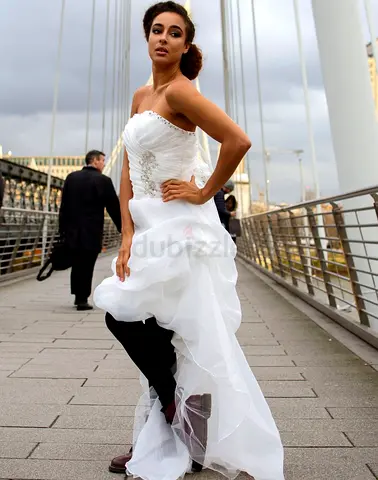 White strapless wedding/prom/party dress, size M