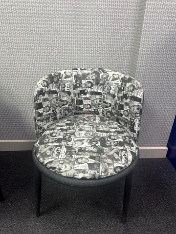 Unique Vogue Print Tub Chair