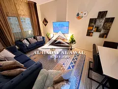 Two rooms and a hall in Al Qasba, next to Al Lafah, 5200 with a 1000 security deposit.