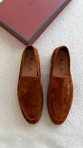 Loro piana Brown Suede Men’s Loafers
