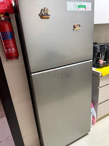 Silver one door fridge freezer in good working condition