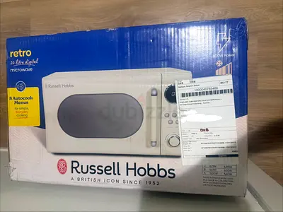 Brand NEW in a box 100% original  Russell Hobbs Retro 20L Microwave - cream color