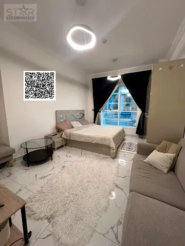 استوديو مفروش سوبر ديلوكس – فرش فندقي في برج الواحة (Oasis Tower)    موقع مميز في عجمان مقابل نستو هايبر ماركت وقريب من سيتي لايف   تفاصيل الوحدة:  ا