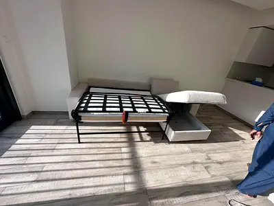 Ikea vimle L shape sofa bed Beige Light grey 3-seater sofa bed with storage - good conditionp