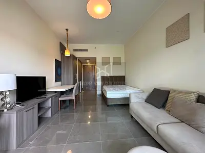 Unit Tawtheeq !! Ideal Furnished Studio Apartment With Private Balcony | Share Pool + GYM / Basement Parking