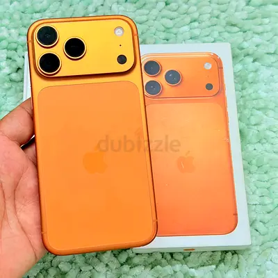 IPHONE 17 PRO MAX 256GB STORAGE ORANGE TITANIUM