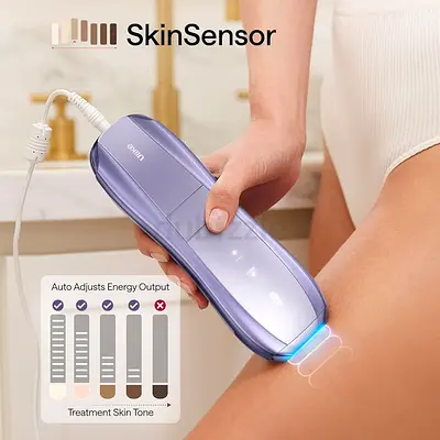 Ulike Air 10 IPL Laser Hair Removal for Women  Men, 65°F Ice-Cooling, Dual Lights, Skin