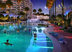 Waterfront 1BR Apartment | Valencia Tower C | Furnished | Poolside Amenities