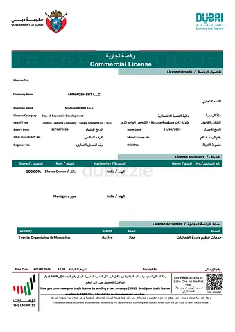 Dubai Mainland LLC License for Sale