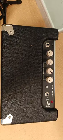 Squier Jazz Bass and Rumble 15 amp