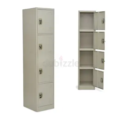 4-Tier Steel Lockers Cabinet
