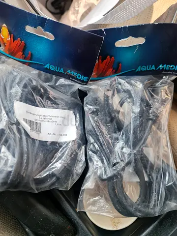 Aqua Medic Power Cables / DC Runters (2 new cables) - Aquarium Spare Parts