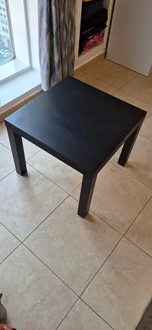 Wooden IKEA black side or coffee table