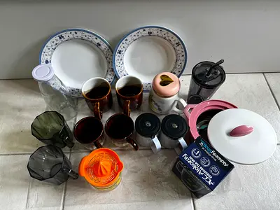 Plates, Cups, Mugs and Hot Pot Container