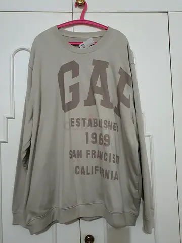 Beige GAP Crewneck Sweatshirt - Size XXL