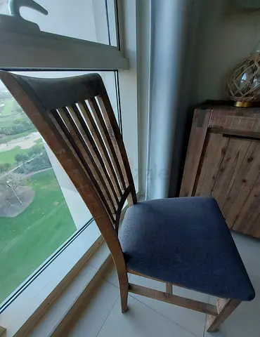 Dining chairs solid wood (6 available) negotiable