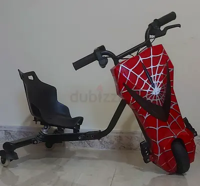 Electric Drift Trike Kart with Spider-Web Design