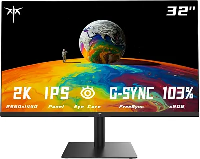 KTC 32 Inch 2K Computer Monitor, IPS 1440p Monitor 120Hz