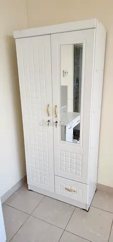 Brand New White Freestanding Wardrobe with Mirror
