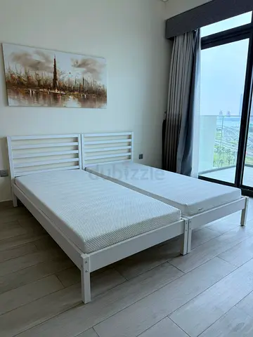 Two single bed with mattress