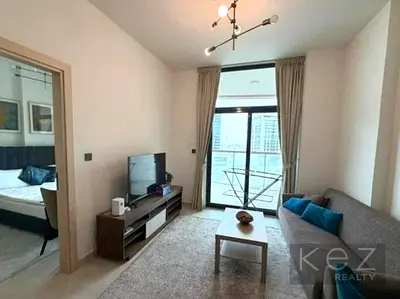 Vacant Fully Furnished 1BR with Balcony & Pool View | 4 Cheques | Binghatti Avenue