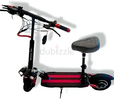 Winner Sky E10: 55 Km/h, 1200W, 48V-13Ah for a Smoother Ride with 3 Lights