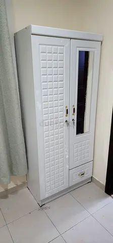 Brand New White Metal Wardrobe / Armoire