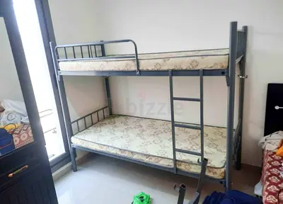 Metal Bunk Bed with Two Mattresses - Good Condition