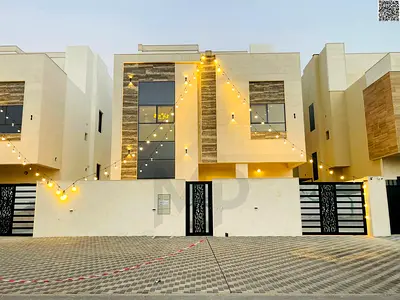 Two-story villa with a roof terrace, 7 bedrooms, including registration and ownership fees. Modern design, opposite a mosque and direct access to serv