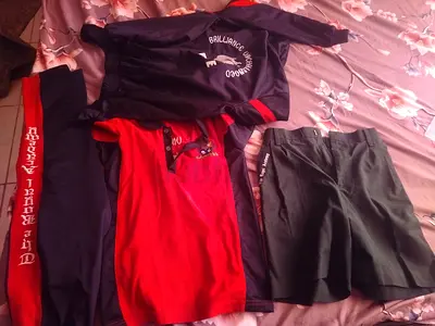 School Uniform Set — Polo, Track Jacket, Track Pants and Shorts (Used) r