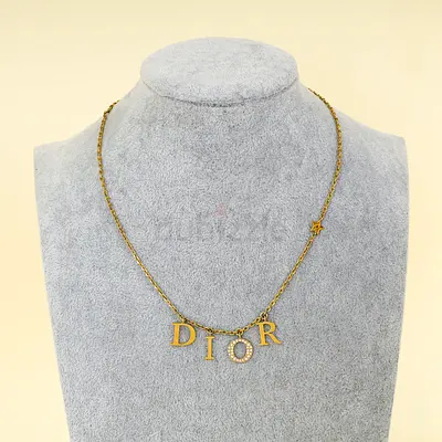Authentic Christian Dior Gold Dio(r)evolution Necklace
