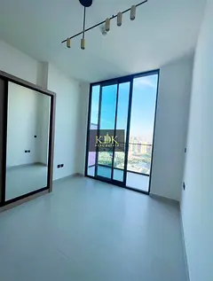 High-Floor Studio | Binghatti House | Balcony &amp; Skyline View