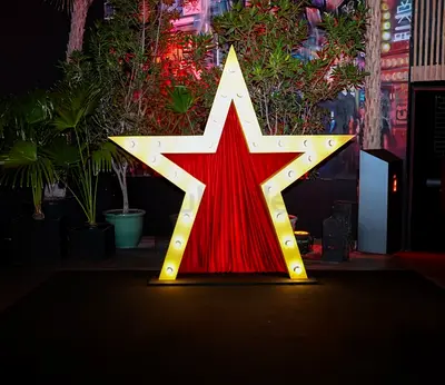 Star shaped backdrop