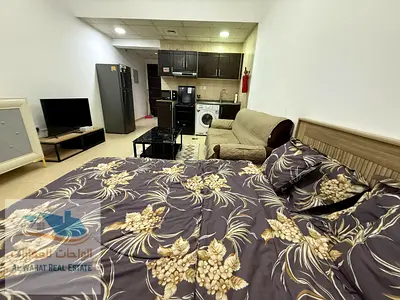 ستوديو مفروش بالكامل للإيجار الشهري –  ابراج الياسمين الجرف 2 – عجمان بجوارسيتي سنتر وكارفور