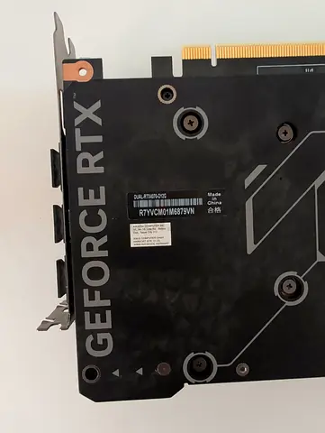 Used GeForce RTX Graphics Card (Backplate shown) - Good Condition