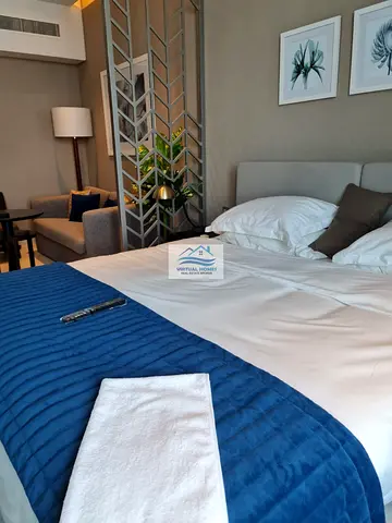 استوديو مفروش | داماك ميزون بريفي أ | إطلالة على القناة والمسبح