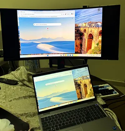 Koorui Curve monitor with Keyboard