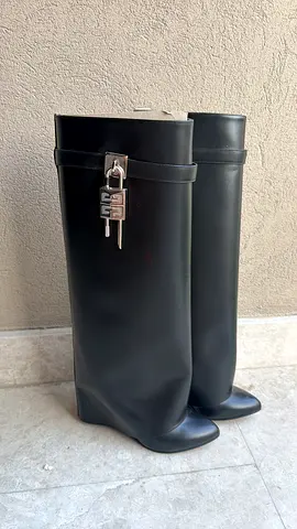 Givenchy Shark Lock 100mm leather boots