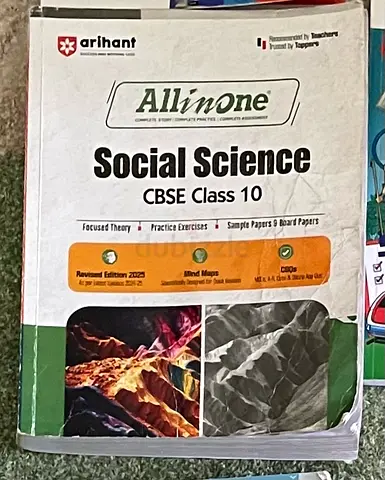 All In One Social Science CBSE Class 10 Reference book