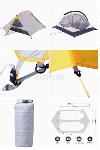 2-Person Lightweight Camping Tent — Hexagonal Floor, 3000mm Waterproof