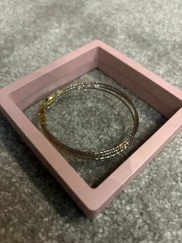 Multi-Strand Bracelet 925 Sterling silver + gold