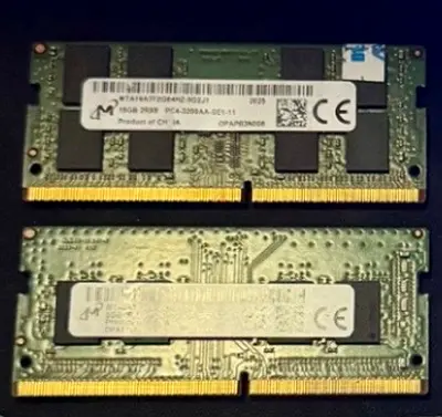 2x one is 16 and the another is 8 DDR4 SODIMM Laptop RAM (PC3-12800) - Working Condition 3200 mh