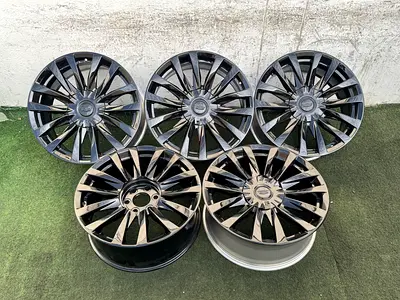 5x Original Cadillac Escape 22” Black Rims