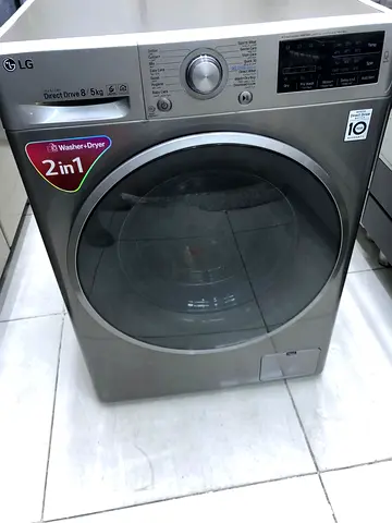LG 8/5kg washer dryer combo machine digital invtar latest version 60cm