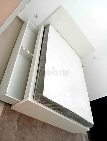 IKEA Malam queen size bed 160/200cm bed with 2 storage drawers underneath  and Ikea mattress