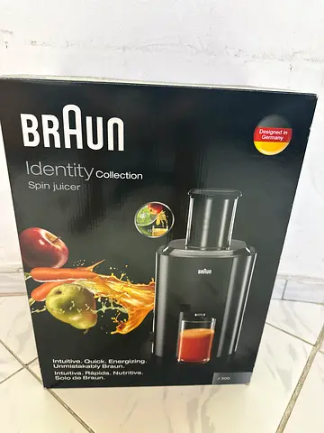 Braun Identity Collection Spin Juicer J300 - Boxed brand new