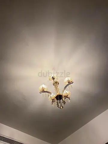 3 set Vintage Crystal Ceiling Chandelier - 5 Light